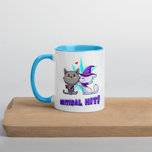 Load image into Gallery viewer, critical hit mug blue front
